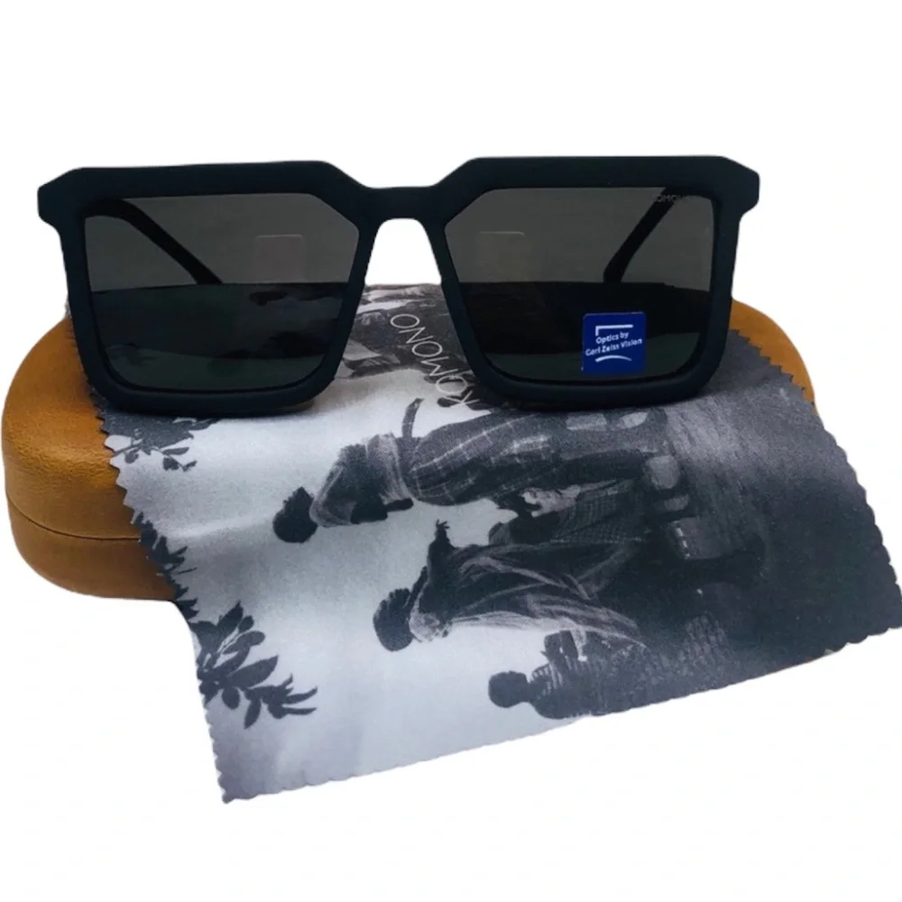KOMONO Sunglasses Benicio Black Rubber NEW UV400
